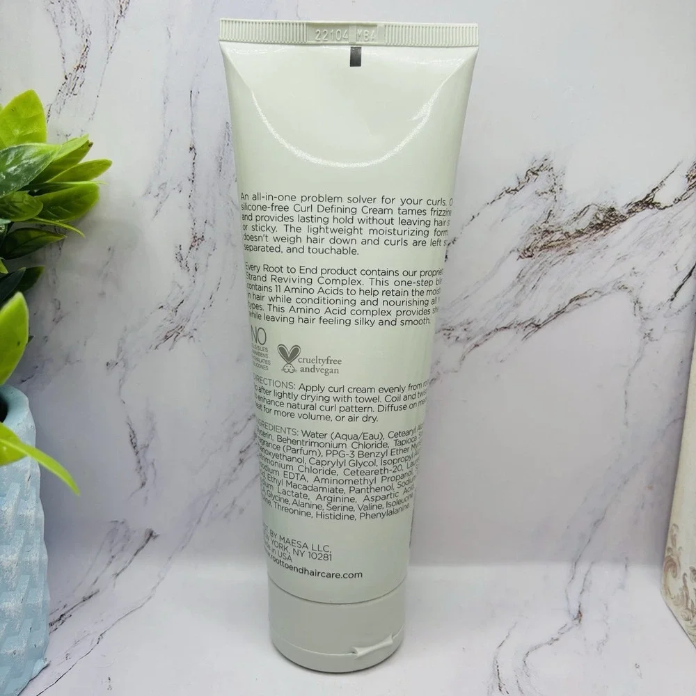 Root To End Curl Defining Cream 8 oz w/ Strand Reviving Complex NEW